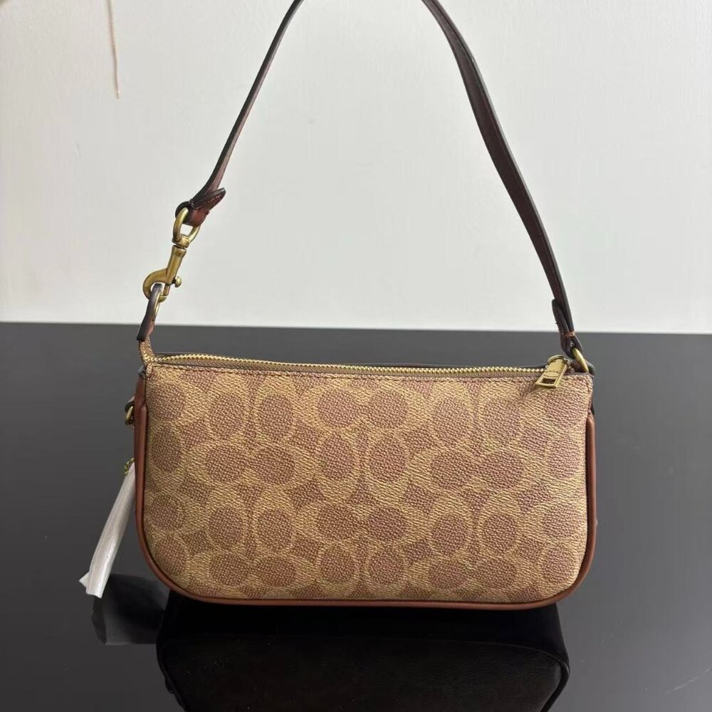 COACH Women's PLAZA Monogram Handbag Shoulder Bag